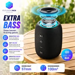 Draadloze Draagbare Luidspreker 10W Speaker RGB LED Draadloos & Wireless Fusion Pack M3 – Draagbare Bluetooth Speaker 10W | Waterdicht | RGB LED | Hifi Bas | BT/USB/TF/FM | Outdoor Wireless Speaker-Kerstcadeau-Nieuwjaar-2026-Verjaardag- — thumbnail 12