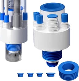 Wasmachine Afvoeradapter - Wasmachine Aansluiting - Wasmachine Installeren - Universele Compatibiliteit - 31 x 21 x 6 cm - Zwart — thumbnail 1