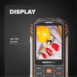 Mobiele telefoon met drukknop, Ontgrendeld, 128 MB, 4000 mAh, 2,8 inch IPS-scherm, IP68, FM-radio, 3,5 mm, 2 MP camera, Dual-SIM — thumbnail 6
