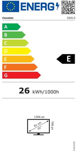 TV Cecotec 02613 HD 32" Zwart — thumbnail 3