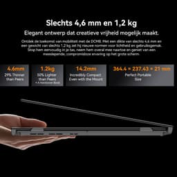 Blackview DCM8 15.3" Dubbele Draagbare Monitor – 100% sRGB – Extra Laptopscherm 13-17.3" – Uitbreidingsscherm – Plug & Play – Geschikt voor PC, Laptop, Xbox, PS3/4/5, Switch – Grijs — thumbnail 11