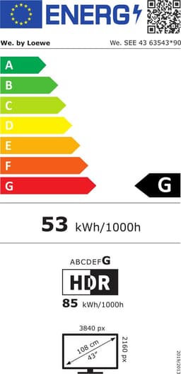 We. by Loewe We. SEE 43 109,2 cm (43") 4K Ultra HD Smart TV Wifi Zwart, Grijs 500 cd/m² — thumbnail 2