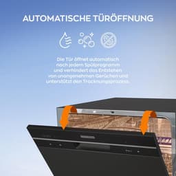 Heinrich's HTG 8840 mini vaatwasser - 7 programma's - gebruik slechts 6,5 liter per cyclus - zwart — thumbnail 5