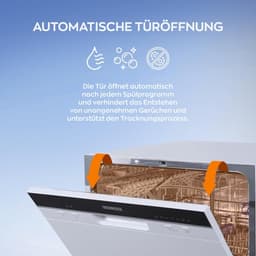 Heinrich's HTG 8840 mini vaatwasser - 7 programma's - gebruik slechts 6,5 liter per cyclus - wit — thumbnail 4