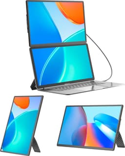 Siaviala N2 16" Portable Monitor | 1920x1200 IPS | 360° Draaibaar & Magnetisch | Ultradun 0.76kg | Plug & Play Type-C | Jouw Mobiele Kantoor | 200% Productiviteit — thumbnail 9