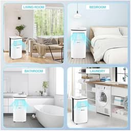 OZEANOS OT-AC-9000 Mobiele AC airconditioner met koelvermogen tot 9000 BTU/h, stille werking onder 65 dB, timer- en slaapfunctie, koelventilator- en ontvochtigingsmodus voor ruimtes tot 90 m3 — thumbnail 5