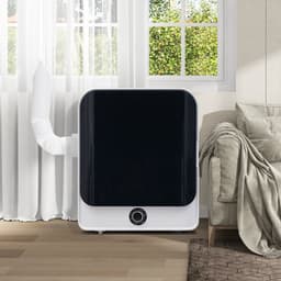 Re-purelife® Compacte Wasdroger met Afvoer voor Kleine Ruimtes - 3 kg Capaciteit (uitbreidbaar tot 4,5 kg) - 5 Programma's - Energieklasse G - Geschikt voor Opbouw of Opstelling - Stille Werking - 49.5*43.5x59.5 cm - Wit — thumbnail 7