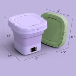 Draagbare Wasmachine - Opvouwbare Wasbak - Thuis Reizen Kamperen - Geïntegreerde Centrifuge - 9 Liter — thumbnail 7