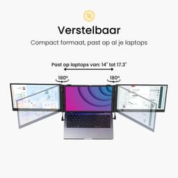 Blerron Flex - 15.3 Inch - Portable Monitoren - Slechts 1.3 KG - Draagbare Monitor - Portable Monitor - Beeldscherm - USB-C/HDMI - 1920x1200 FHD — thumbnail 17