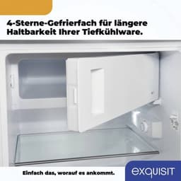 Exquisit KS16-4-H-010DW - Koelkast Tafelmodel - 5 Jaar Garantie - 120 Liter - RVS Handgreep - Wit — thumbnail 17
