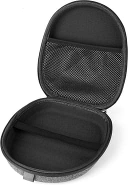 Allecto- Hoofdtelefoon draagtas - beschermende harde reistas - met kabel - opbergruimte voor oplader - grijs - hoofdtelefoon draagtas compatibel met verschillende merken - Jabra, Skullcandy, Mpow, Shure, Sennheiser — thumbnail 6