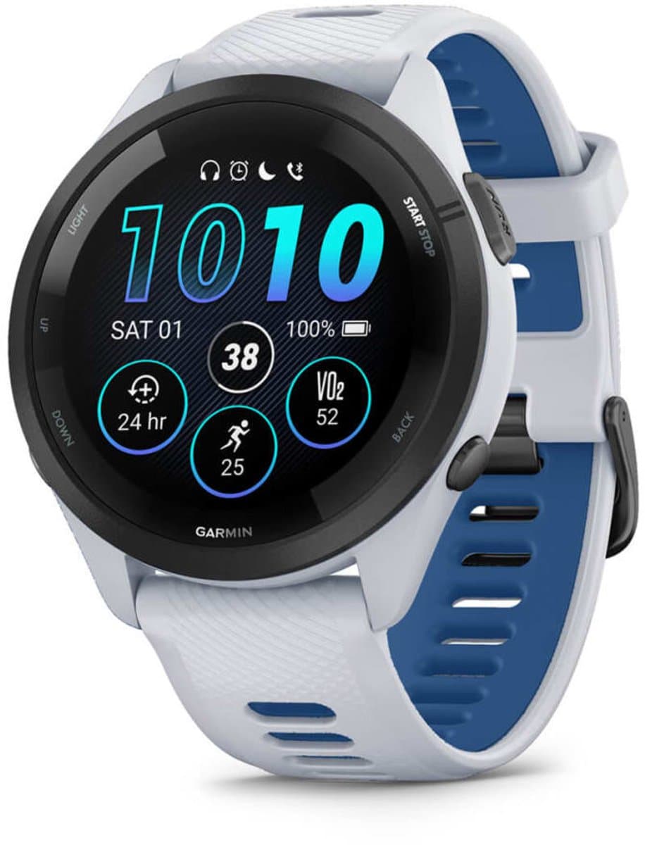 Garmin Forerunner 265 - Sporthorloge met GPS - Geschikt voor hardlopen - 46 mm – Wit — afbeelding 1