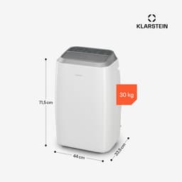 Klarstein Mobiele airconditioner met luchtafvoerslang, 4-in-1 airconditioner met ventilator, luchtontvochtiger & nachtmodus, Kleine & draagbare airconditioner voor thuis & op kantoor, Laag verbruik, 12000 BTU,5 kW voor 56 m² - Afstandsbediening — thumbnail 3