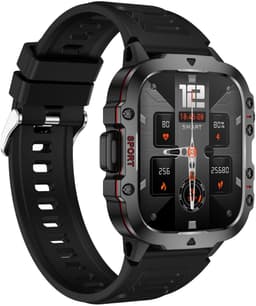 Manike QX11 Smartwatch – 1,96 inch AMOLED Display - Hartslag & Bloeddrukmeting - SpO₂ - Slaaptracking - Multisport - IP68 Waterdicht - 7 Dagen Batterij - Android & iOS Compatibel - Meldingen - Stappenteller - Sporthorloge - Activity Tracker — thumbnail 7