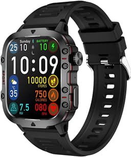 Manike QX11 Smartwatch – 1,96 inch AMOLED Display - Hartslag & Bloeddrukmeting - SpO₂ - Slaaptracking - Multisport - IP68 Waterdicht - 7 Dagen Batterij - Android & iOS Compatibel - Meldingen - Stappenteller - Sporthorloge - Activity Tracker — thumbnail 6