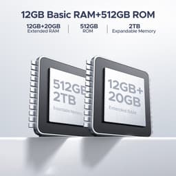 DOOGEE V40 5G - Robuuste Smartphone - Robuuste Telefoon - 32 GB RAM + 512 GB ROM - 6,78 inch 2,4K 120Hz - 108 MP AI camera - 8680 mAh/33W - MediaTek Dimensity 7300 - Face ID - Drie sleuven - Vingerafdrukherkenning - NFC - GPS - Zilver — thumbnail 8