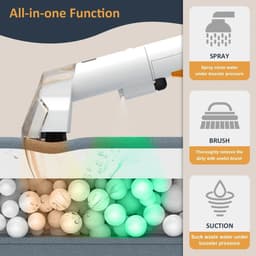 Zetelreiniger - Vacuum Cleaner - Stofzuiger - Tapijtreiniger - Spot Cleaner - Handheld Vlekreiniger - 600W - 13KPa - Tapijtreiniger - voor Bank, Gordijnen en Vloerkleden – Spray & Zuigfunctie — thumbnail 3