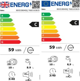 Beko BDIS38040Q - AquaIntense® - Inbouw Vaatwasser — thumbnail 2
