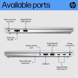HP ProBook 440 G10 Intel® Core™ i5 i5-1334U Laptop 35,6 cm (14") Full HD 8 GB DDR4-SDRAM 256 GB SSD Wi-Fi 6E (802.11ax) Windows 11 Pro Zilver — thumbnail 14