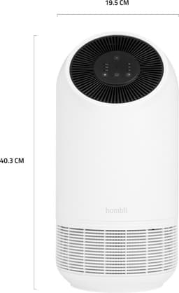 Hombli Smart Air Purifier – Luchtreiniger – HEPA 13 Filter en Actieve Koolstoffilter – Wifi - Bediening via App – Spraakbesturing met Google, Alexa en Siri — thumbnail 9