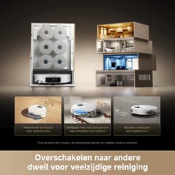 Dreame Matrix10 Ultra White – Robotstofzuiger én dweil met automatische dweilwissel – 30.000 Pa zuigkracht – 100°C zelfreinigend systeem – Voor tapijt, harde vloeren en drempels — thumbnail 9