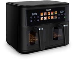 Dubbele Airfryer 9L – 2 Manden – 10 Programma’s – 2500W – Digitaal Touchscreen – Tristar FR-9075 – Zwart
