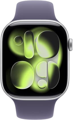 Apple Watch 11 - Wifi - 46mm - Zilverkleurig Aluminium Case with Purple Fog Sport Band - M/L — thumbnail 2