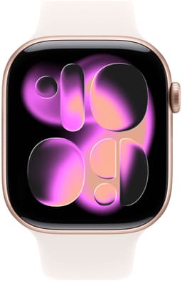 Apple Watch 11 - Wifi - 46mm - Rose Goudkleurig Aluminium Case with Light Blush Sport Band - M/L — thumbnail 2