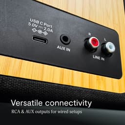 House of Marley Get Together Duo 2 Bluetooth Boekenplank Speakers - Draadloze Speaker - Hifi speakers - Stereo Set - Home Audio - FSC Bamboo Hout - Versie 2 — thumbnail 3