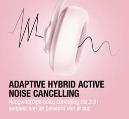Fresh 'n Rebel Clam Ace 2 – Draadloze Bluetooth Koptelefoon met Active Noise Cancelling – 100+ uur Speeltijd - Met volume wiel - Pastel Pink — thumbnail 5