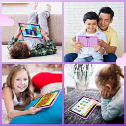 Spoused Kindertablet – 10.1 Inch – Kindertablet vanaf 3 jaar – 64GB – 4GB RAM– 6000 mAh Batterij - Incl. Beschermhoes & Ouder Control app – Paars — thumbnail 9