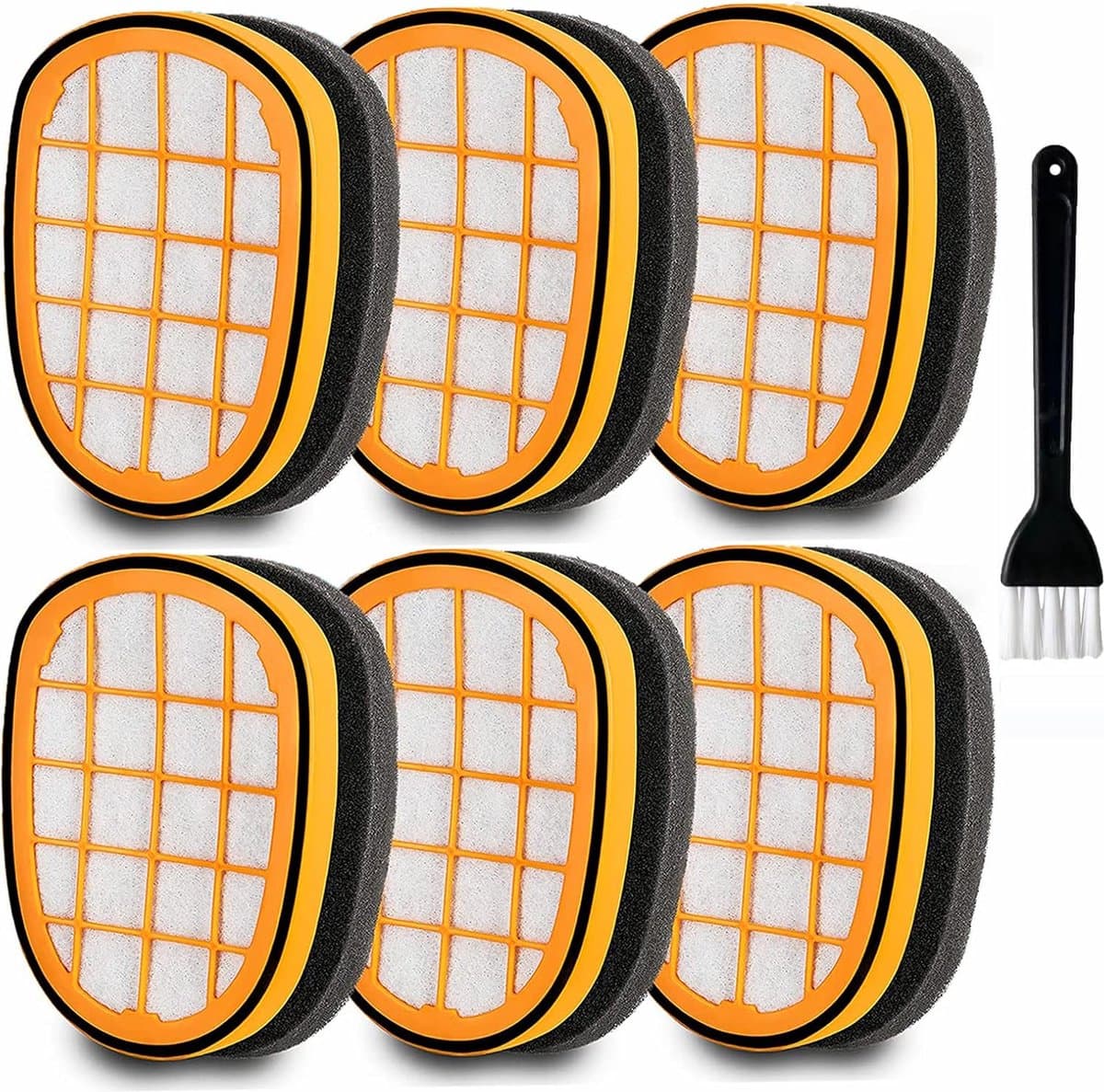6 stuks vervangingsfilterset FC5005/01 voor Philips SpeedPro Max Aqua Plus Vacuum Cleaner compatibel met Philips FC6822 FC6823 FC6827 FC6908 FC6906 FC6904,XC7042/01 XC8045/01 XC8147/0147/01 — afbeelding 1