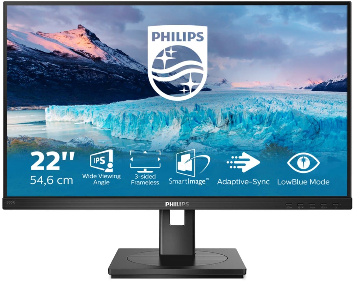 Philips S Line 222S1AE - Full HD Monitor - 22 inch — afbeelding 1