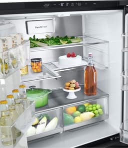 LG InstaView GMG860EPBE 508L French door - Amerikaanse koelkast - InstaView™ om snel binnen te kijken - DoorCooling+™ voor snellere en gelijkmatige koeling tot aan de deur - Ijs en waterdispenser - Zwart — thumbnail 3