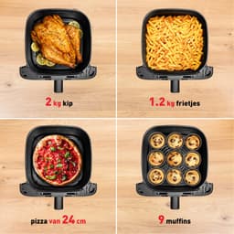 Tefal Easy Fry Mega EY855D heteluchtfriteuse 7,5 liter zwart roestvrijstaal digitale airfryer voor 8 personen — thumbnail 2