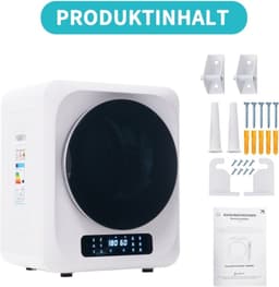 Afzuigdroger, RVS droger, 2,5 kg, feitelijk tot 4 kg, 850 W, meervoudige filtratie, 6 programma's, 6 functies. Oververhittingsbeveiliging, wandmontage [Energieklasse C] — thumbnail 3