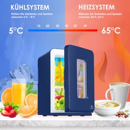 KESSER® Tafelmodel Koelkast 15 Liter AC DC 220-240V en 12V - Mini Koelkast Vrijstaand met Verwarmingsfunctie - Koelbox ideaal voor Auto en camperen - — thumbnail 16
