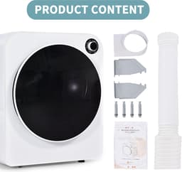 Sweiko Afvoerluchtdroger Wasdroger, RVS droger, 3 kg, 830W, Wit/Drievoudige filter, 5 programma's, wit, Overhittebescherming, Wandmontage [Energieklasse C] — thumbnail 16