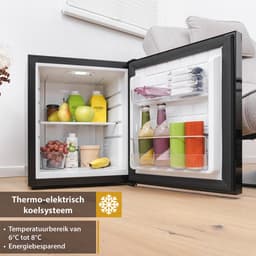 TZS First Austria Mini koelkast - Minibar - 40 liter - Vrijstaand - Glasdesign - Volledig stil 22dB - Zwart — thumbnail 16