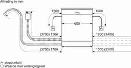 Bosch Serie 4 , Volledig geïntegreerde vaatwasser, 60 cm, VarioScharnier (o.a. geschikt voor IKEA-keukens), SMH4EAX28E — thumbnail 5