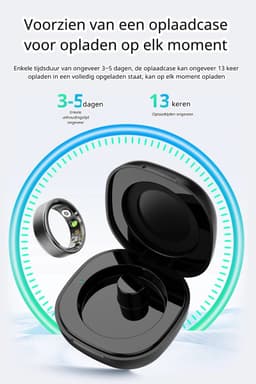 DrPhone RingSense V3 – Smart Ring - Europese ringmaat 59 - 5ATM Waterdicht – Slaapmonitor – Hartslagmeter - SpO2 + Case - Rose Goud Kleurig — thumbnail 14