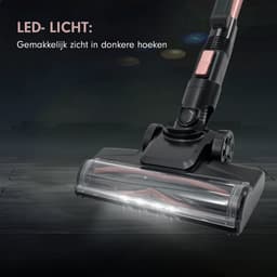 AG4200 Steelstofzuiger Draadloos - Stofzuiger Zonder Zak - Rose Gold - Geschikt voor Dierenharen- Krachtig -Kruimeldief- Draadloze Stofzuigers - Steelstofzuigers - Kruimelzuiger - Compact & Licht — thumbnail 18