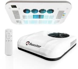 Dak Airconditioner - Air conditioning - 10000 BTU - 150-400m³/u - 1-3KW - 24V Efficiënte Koeling, Met Afstandsbediening, voor RV, camper, Vrachtwagens, Boten — thumbnail 3