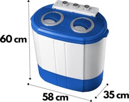 Mini Wasmachine - Voor Kleine Wasgoed - Meerdere Programma's — thumbnail 3