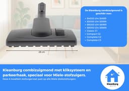 Kleanburg® - Miele - Stofzuiger Mondstuk - Kliksysteem - Parkeerhaak — thumbnail 3