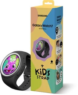 Samsung Galaxy Watch7 - 40 mm - E-simkaart - + Kids Band Black/White — thumbnail 1