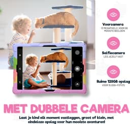 TinyPlay kindertablet Maxi V2 - Android 14 - 10 inch - 64GB+64SD - 4GB+4GB Virtual RAM - 6000 mAh batterij - Ouderlijk toezicht - kindertablet vanaf 3 jaar - Octa-core processor - Tablet kinderen - Kindertablets - Glazen screenprotector - Rainbow — thumbnail 12