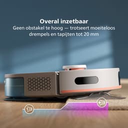 Philips Homerun 5000-serie Robotstofzuiger Met Dweilfunctie en Automatisch Leegstation- XU5100/20 - 10000 Pa Extreme Zuigkracht - Dubbele Dweilen — thumbnail 7
