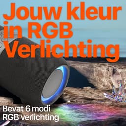 Xssive BSP05 Premium Bluetooth Speaker - 30W Vermogen - IPX6 Waterdicht - TWS Technologie - RGB Verlichting - Powerbank Functie - Zwart — thumbnail 9