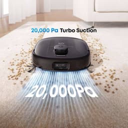 eufy Robotstofzuiger Omni E28, draagbare dieptereiniger, HydroJet dweilsysteem, 20.000 Pa zuigkracht, DuoSpiral borstels die ontklitten, CornerRover arm voor het schoonmaken van hoeken, alles-in-één-station, voor gezinnen met huisdieren en kinderen. — thumbnail 2